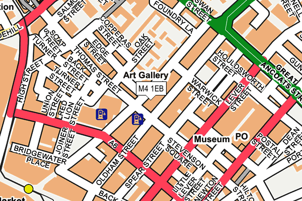 M4 1EB map - OS OpenMap – Local (Ordnance Survey)