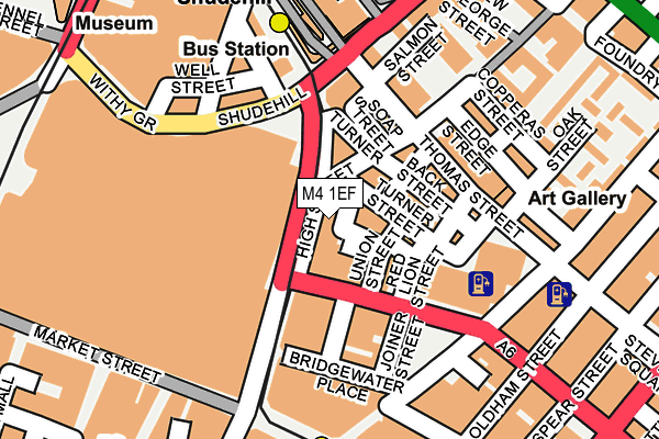 M4 1EF map - OS OpenMap – Local (Ordnance Survey)