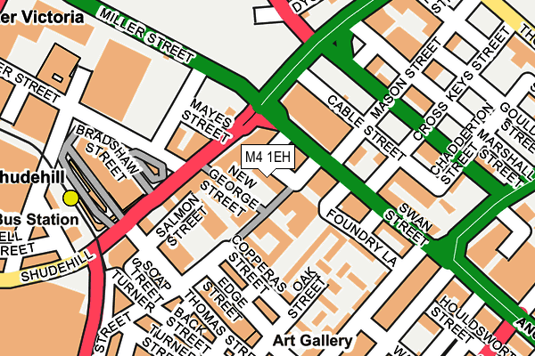 M4 1EH map - OS OpenMap – Local (Ordnance Survey)