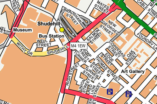 M4 1EW map - OS OpenMap – Local (Ordnance Survey)