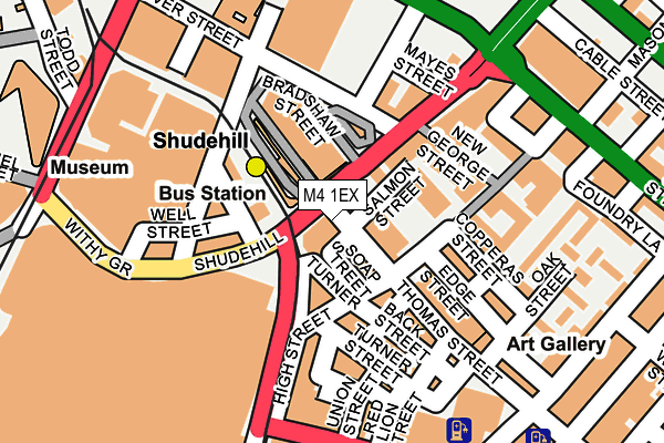 M4 1EX map - OS OpenMap – Local (Ordnance Survey)