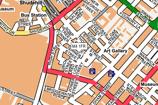 M4 1FR map - OS OpenMap – Local (Ordnance Survey)