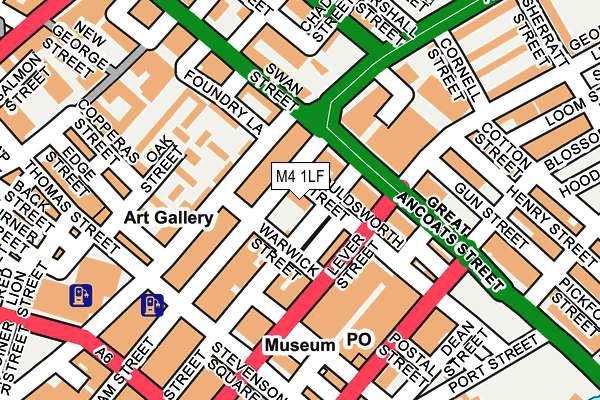 M4 1LF map - OS OpenMap – Local (Ordnance Survey)