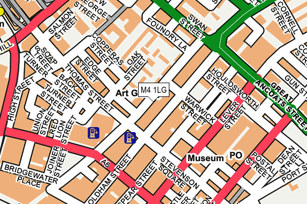 M4 1LG map - OS OpenMap – Local (Ordnance Survey)