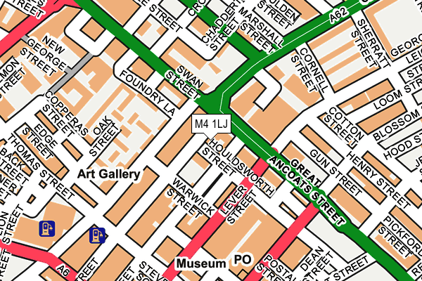 M4 1LJ map - OS OpenMap – Local (Ordnance Survey)