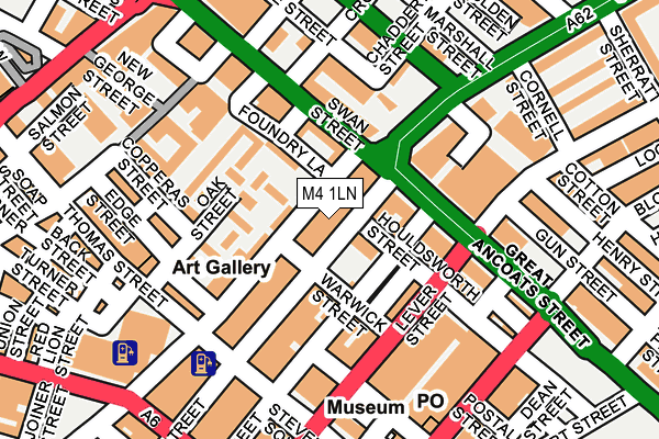 M4 1LN map - OS OpenMap – Local (Ordnance Survey)