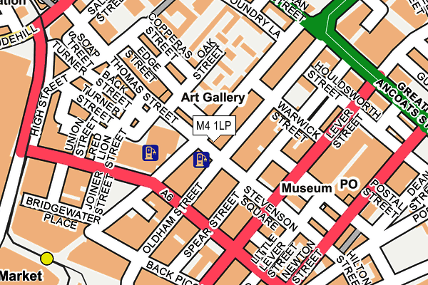 M4 1LP map - OS OpenMap – Local (Ordnance Survey)