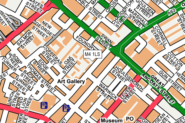 M4 1LS map - OS OpenMap – Local (Ordnance Survey)