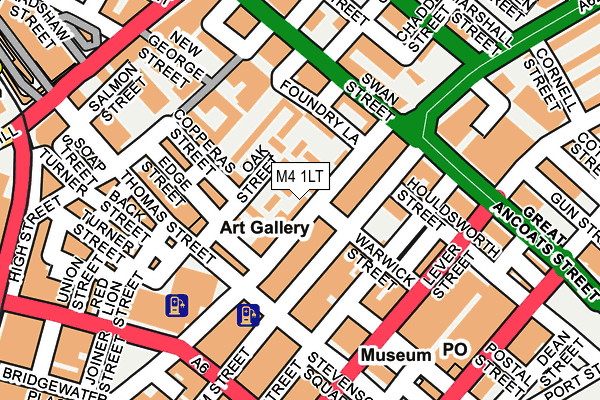 M4 1LT map - OS OpenMap – Local (Ordnance Survey)