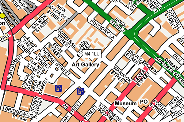 M4 1LU map - OS OpenMap – Local (Ordnance Survey)