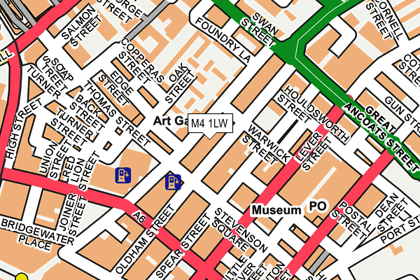 M4 1LW map - OS OpenMap – Local (Ordnance Survey)