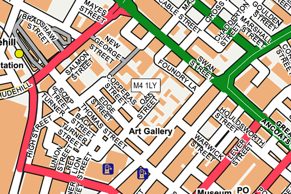 M4 1LY map - OS OpenMap – Local (Ordnance Survey)