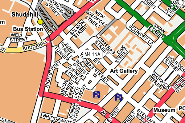 M4 1NA map - OS OpenMap – Local (Ordnance Survey)