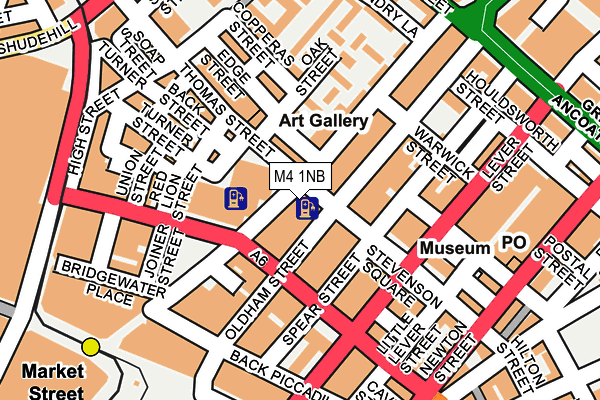 M4 1NB map - OS OpenMap – Local (Ordnance Survey)