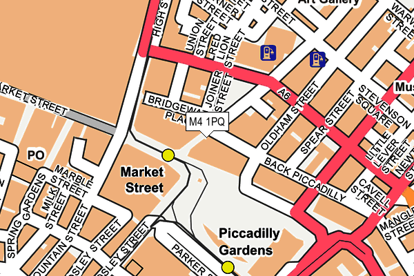 M4 1PQ map - OS OpenMap – Local (Ordnance Survey)