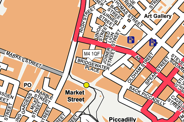 M4 1QF map - OS OpenMap – Local (Ordnance Survey)