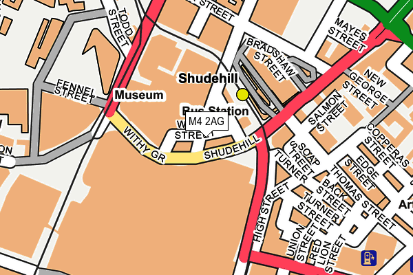 M4 2AG map - OS OpenMap – Local (Ordnance Survey)