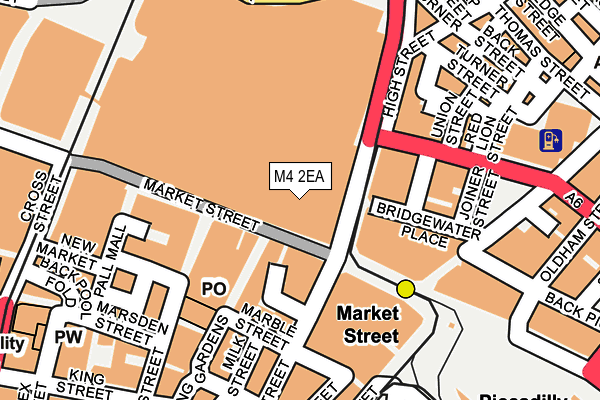 M4 2EA map - OS OpenMap – Local (Ordnance Survey)