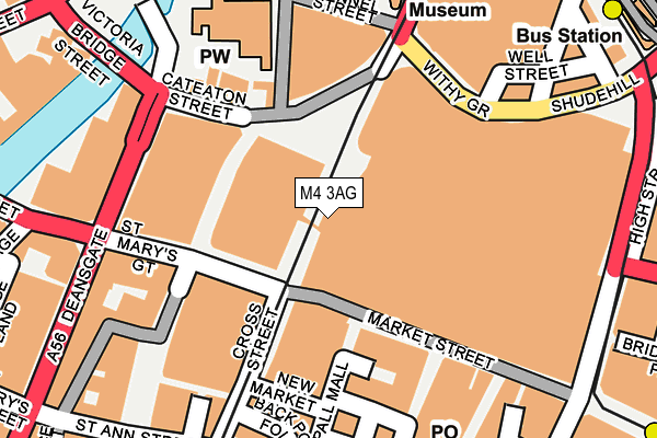 M4 3AG map - OS OpenMap – Local (Ordnance Survey)