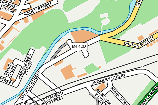 M4 4DD map - OS OpenMap – Local (Ordnance Survey)