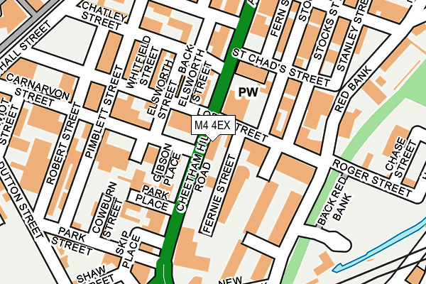 M4 4EX map - OS OpenMap – Local (Ordnance Survey)