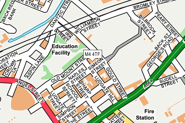 M4 4TF map - OS OpenMap – Local (Ordnance Survey)