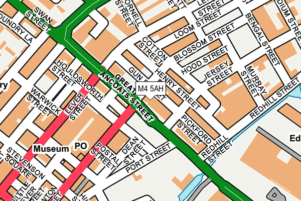 M4 5AH map - OS OpenMap – Local (Ordnance Survey)