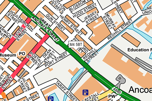 M4 5BT map - OS OpenMap – Local (Ordnance Survey)