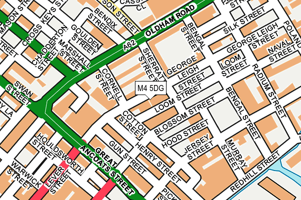 M4 5DG map - OS OpenMap – Local (Ordnance Survey)