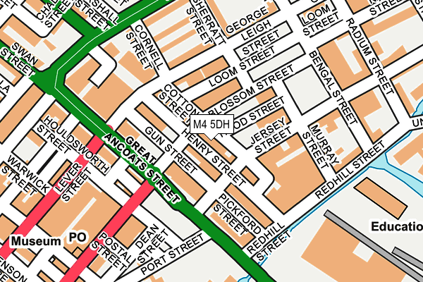 M4 5DH map - OS OpenMap – Local (Ordnance Survey)