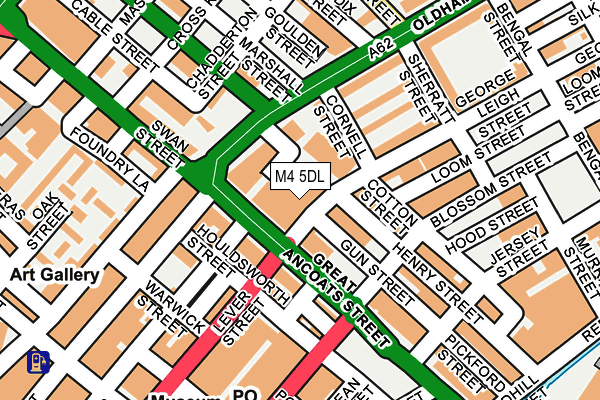 M4 5DL map - OS OpenMap – Local (Ordnance Survey)