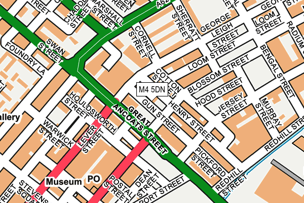 M4 5DN map - OS OpenMap – Local (Ordnance Survey)