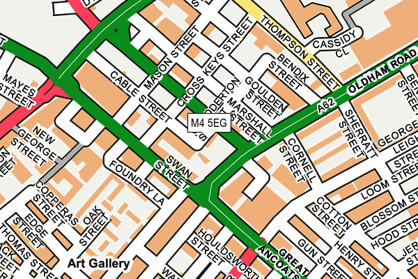 M4 5EG map - OS OpenMap – Local (Ordnance Survey)