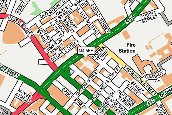 M4 5EH map - OS OpenMap – Local (Ordnance Survey)