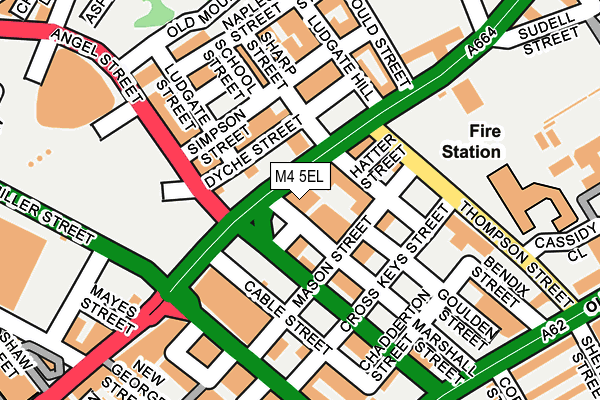 M4 5EL map - OS OpenMap – Local (Ordnance Survey)