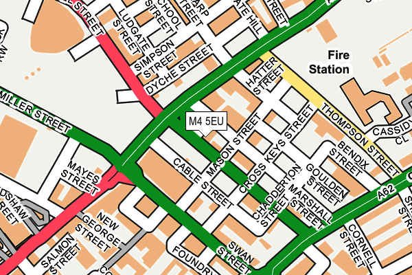 M4 5EU map - OS OpenMap – Local (Ordnance Survey)