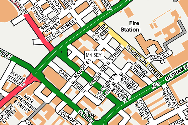 M4 5EY map - OS OpenMap – Local (Ordnance Survey)