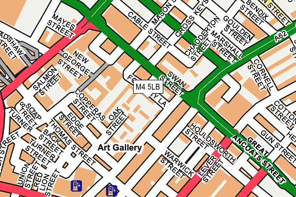 M4 5LB map - OS OpenMap – Local (Ordnance Survey)