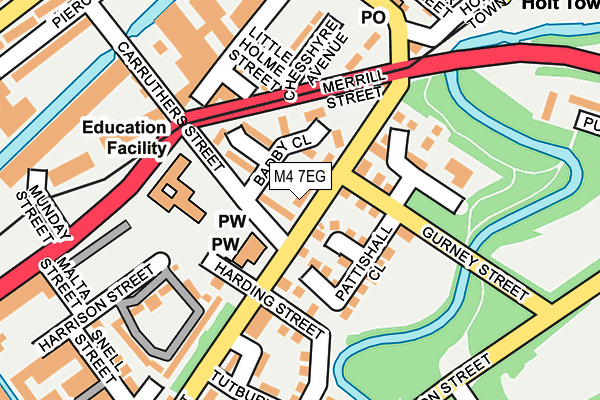 M4 7EG map - OS OpenMap – Local (Ordnance Survey)