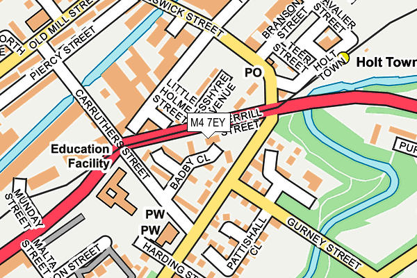 M4 7EY map - OS OpenMap – Local (Ordnance Survey)