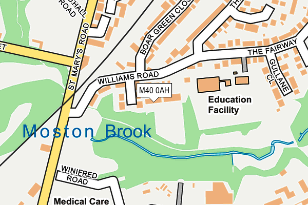 M40 0AH map - OS OpenMap – Local (Ordnance Survey)