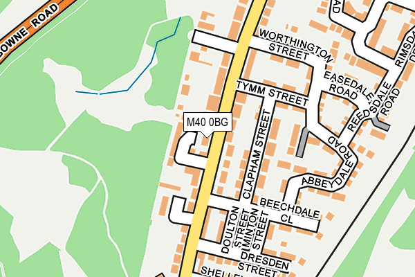 M40 0BG map - OS OpenMap – Local (Ordnance Survey)
