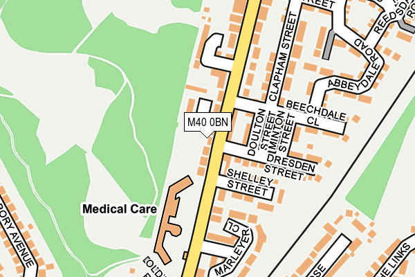 M40 0BN map - OS OpenMap – Local (Ordnance Survey)