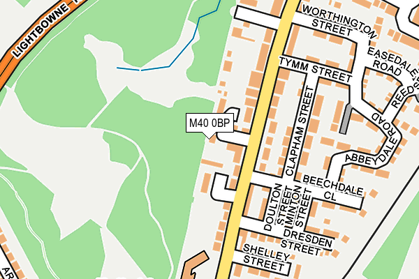 M40 0BP map - OS OpenMap – Local (Ordnance Survey)