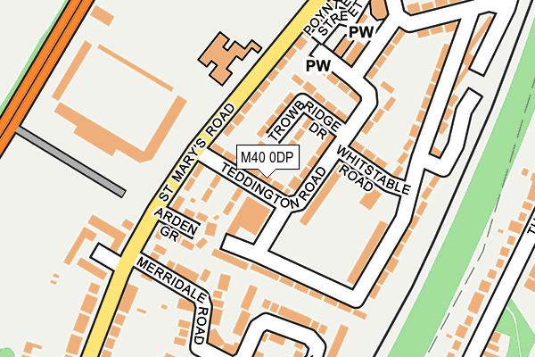 M40 0DP map - OS OpenMap – Local (Ordnance Survey)