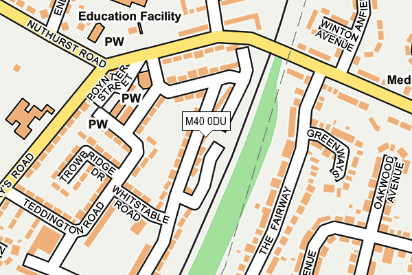 M40 0DU map - OS OpenMap – Local (Ordnance Survey)