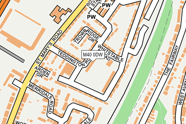 M40 0DW map - OS OpenMap – Local (Ordnance Survey)