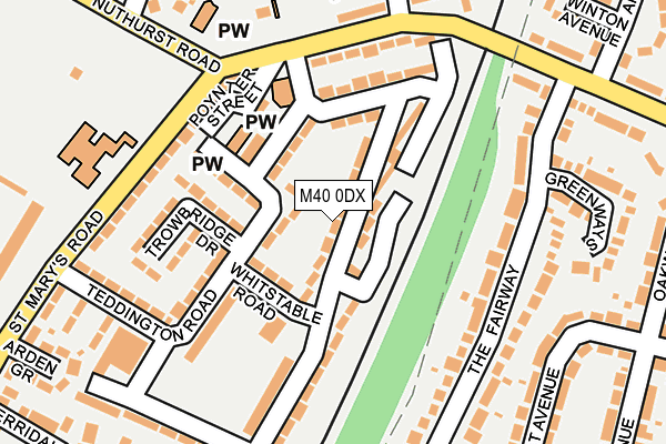 M40 0DX map - OS OpenMap – Local (Ordnance Survey)