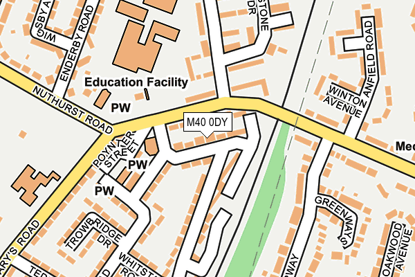 M40 0DY map - OS OpenMap – Local (Ordnance Survey)