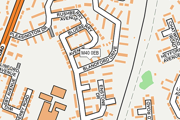 M40 0EB map - OS OpenMap – Local (Ordnance Survey)